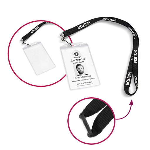 Clear Pocket on Lanyard (10 pk)