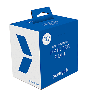 Entrytab Printer Label Roll (White)