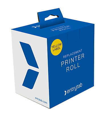 Entrytab Printer Label Roll (Yellow)