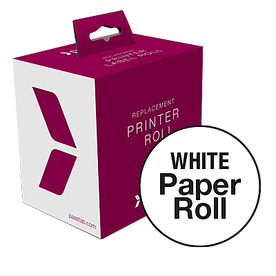 Passtab Printer Paper (Not Sticky) Roll (White)